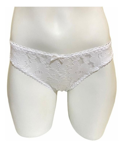 5 Pzas De Panty Calzón Bikini Encaje Mesh Marca Íntimamente