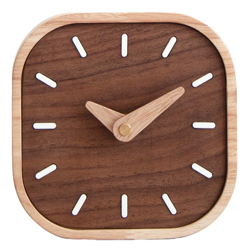 Reloj De Mesa De Madera, Reloj De Pared, Silencioso,