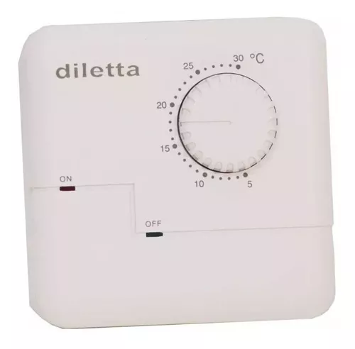 Termostato De Ambiente Digital Frio Calor Programable 6(2)A a 250V Diletta  26000