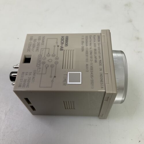 Omron Time Relay 8 Pins 100 To 240v Ac 125v Dc H3cr-a8ac Zzk