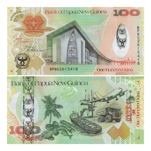 Grr-billete Papúa Nueva Guinea 100 Kina 2008 - Conmemorativo