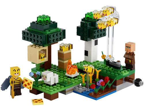 Bloques para armar Lego Minecraft The bee farm 238 piezas  en  caja