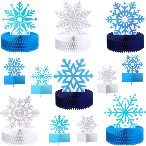 12 Piezas Copo De Nieve Frozen Suministros Para Fiesta De Na