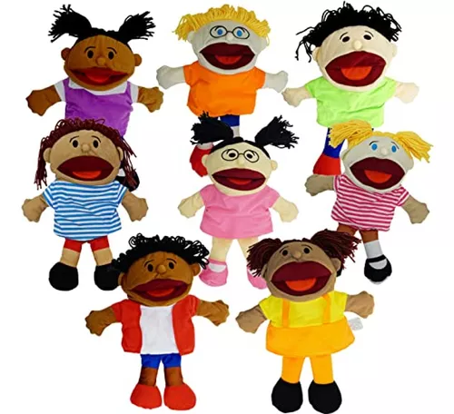 Títeres 8 Marionetas De Mano Para Niños, Marionetas Multicu