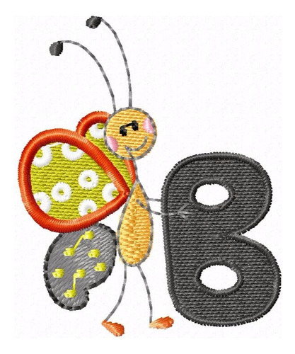 Bordados Computadorizados Bca311 Alfabeto Butterfly