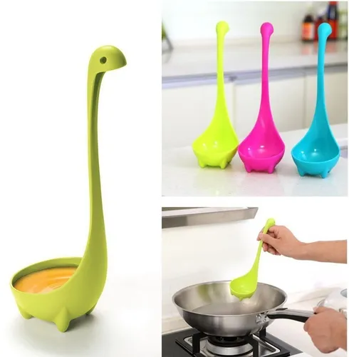 Cucharon Para Sopa Diseño Dinosaurio Nessie Decoracion