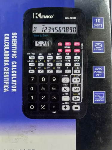 Encontre aqui em nossa loja on-line de Calculadora Científica 10 Dígitos 56  funções - KK-105