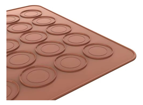 Tapete Silicona Molde 30 Macarrons Mat Para Horno Macarons