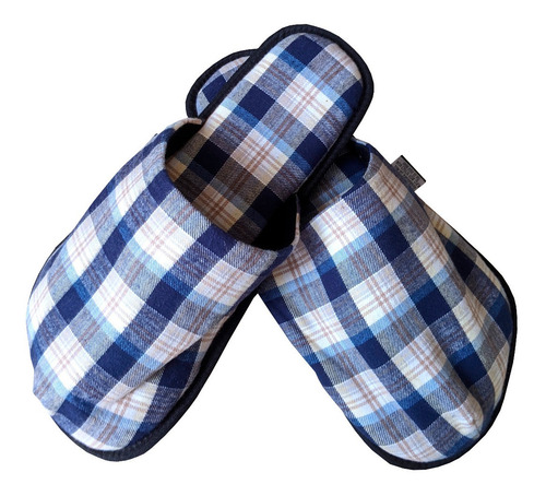 Imagen 1 de 2 de Pantuflas Para Hombre De Franela Comodas Acolchonadas