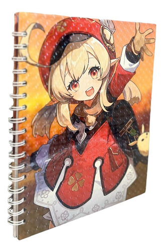 Cuadernos Argollados Con Diseño Genshin Impact 