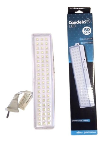 Luz De Emergencia Candela 60 Led Recargable