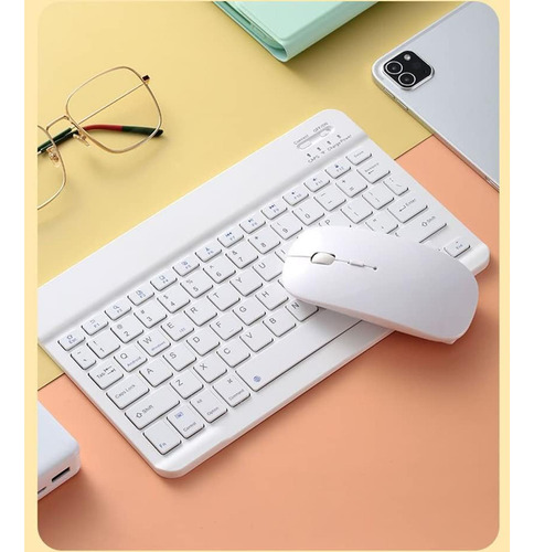 Kit Teclado +mouse Inalambrico Bluetooth Para Pc Android Ios