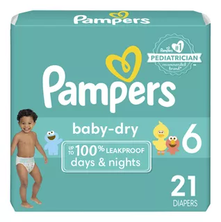 Pampers Baby Dry Diapers Size 6 - 21 Ct By Pampers