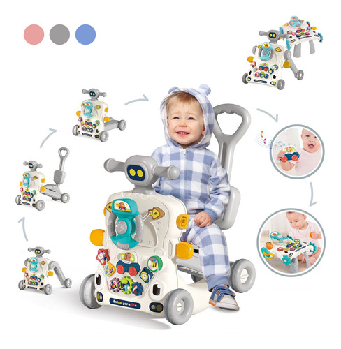 Andaderas Para Bebé 6 En 1 Panel Multifuncional Interactivo