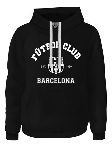 Hoodie Buzo Fan  Letras Club Barcelona Futbol
