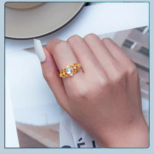 Anillo de compromiso con perla sale