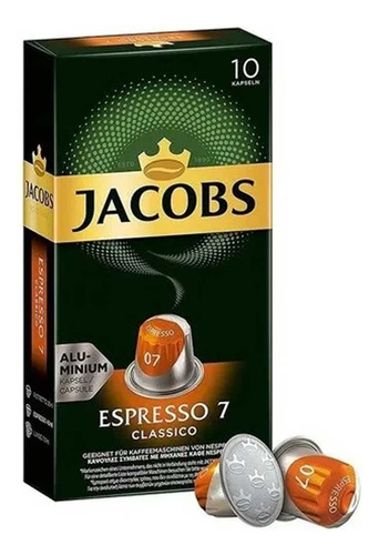 Cápsulas De Café Jacobs Espresso Clásico Intensidad 7