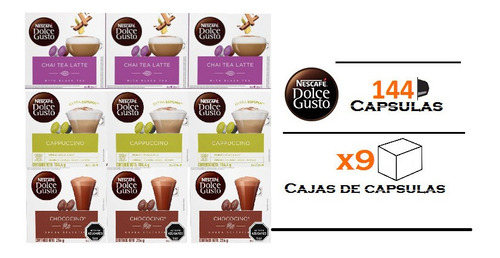 Cápsulas De Cafe Dolce Gusto Lacteadas Pack X9 Oferta!