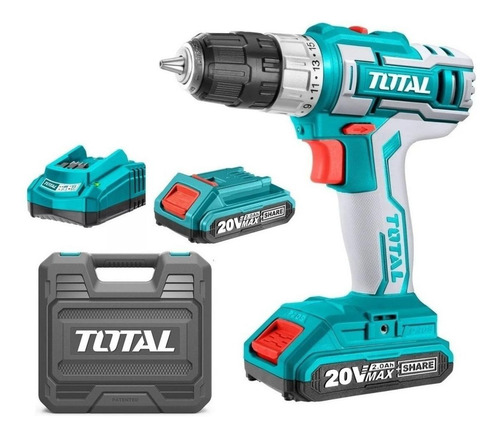 Taladro Inalámbrico De 10mm 20v Total Tdli200215 // Ecban