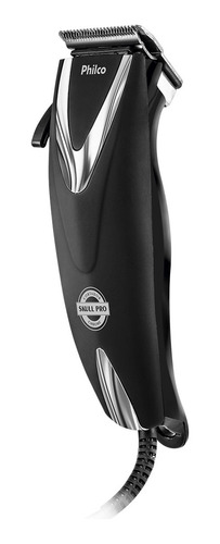 Cortador De Cabelos Philco Pcr12cr Skull Pro Chrome 9 Em 1 Cor Preto