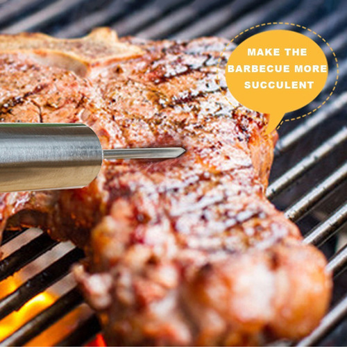 Marinada De Carne Injetor De Aço Inoxidável 304 Tempero