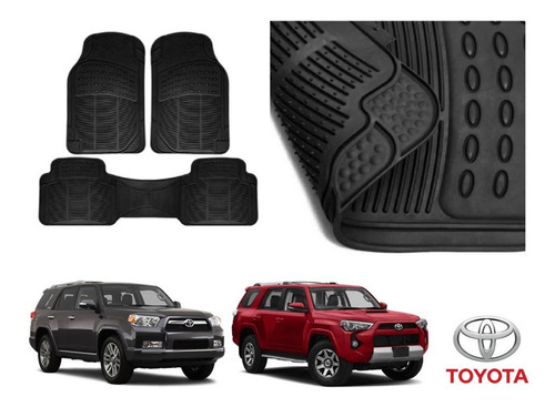 Kit Tapetes 3 Filas Toyota 4runner 2014 Rubber Black Origina