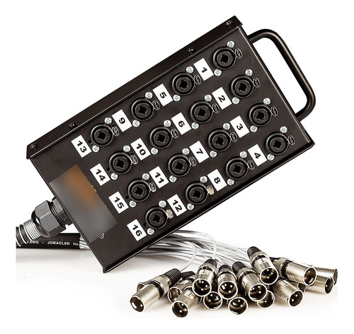Medusa Com Multi Cabos 16 Vias Conectores Combo - 8 Metros