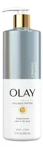 Comprar Olay firming body lotion con collagen peptides 17 fl oz 502 ml Loción corporal de colágeno Olay Dosificador fórmula hidratante y reafirmante Ultra hidratante uso diario