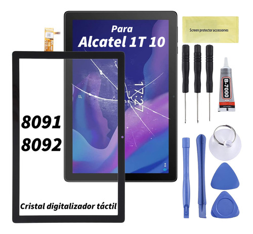 Cristal Tactil Touch Para Alcatel 1t 10 8092 8091 2020 Wifi 10.1 Pulgadas