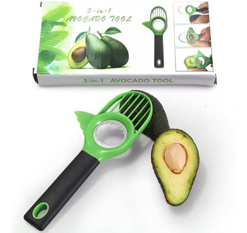 Cortador De Aguacate Hass Verde Pequeño Negro Mmg
