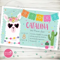 Comprar Kit Imprimible Llama Alpaca Cactus Invitacion Candybar Fiest