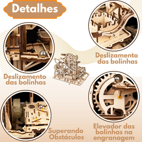 ROKR Marble Climber LG504 Quebra Cabeça 3d - Mdf