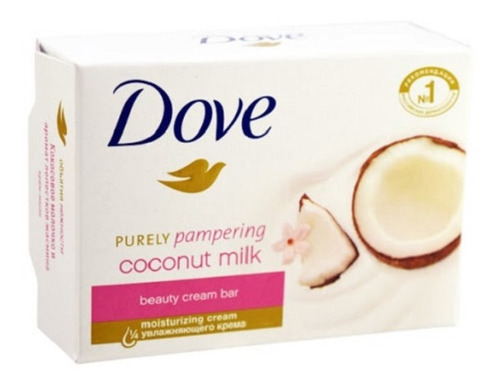 Barra De Jabón Dove Coconut Oil 135g