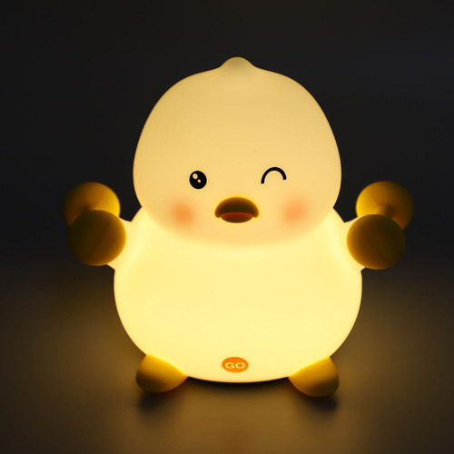 Pat Innovador Duck Bean Nursery Night Usb De Silicona De 3 M