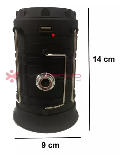 Farol Led Camping Recargable Usb Solar Linterna Power Bank