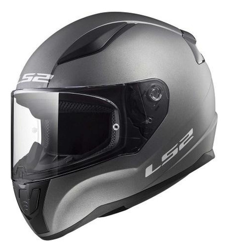 Casco Para Moto Ls2 Ff353 Rapid 2 Solid Titanium Mate