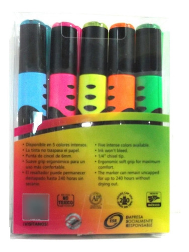 Marcatextos Resaltador De Colores Azor Vision Plus