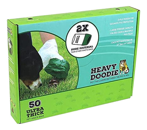 Bolsas Higiénicas Heavy Doodie X50 -bolsas Junta Caca