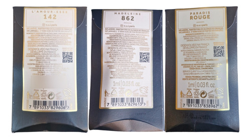Oui Kit 6 Perfumes Amostras De 1ml / 6 Amostras Femininas