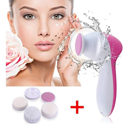 Imagen 2 de 4 de Spa Facial Mini Masajeador Eléctrico Para La Cara 5 En 1