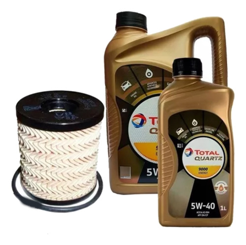 Filtro + Aceite Total 9000 5l Para Citroen C3 1.4 N 8v 2010