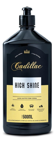 Shampoo Lava Auto Com Cera High Shine 1:200 500ml Cadillac