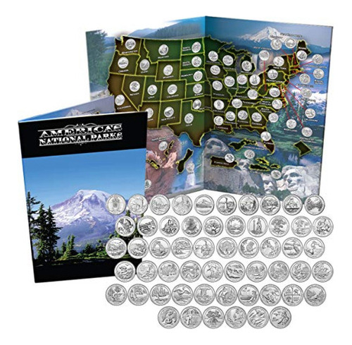 Estuche De Moneda National Park Quarters Complete Date Set A