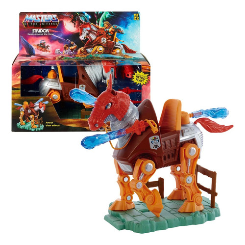 He Man Masters Stridor Caballo Lanzador Muñeco 25cm Mattel