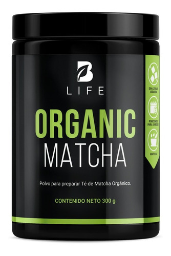 Matcha En Polvo Orgánica 300 Gramos 150 Servicios. B Life