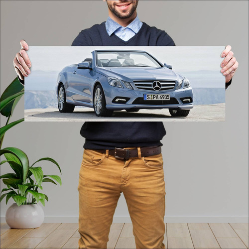 Cuadro 30x80cm Auto 2010 Mercedes Benz E Class C 783