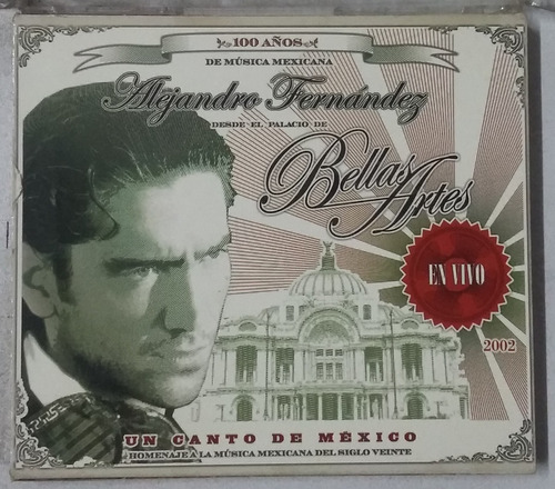 Cd Alejandro Fernandez + Bellas Artes ( 2 Cds ) + Nuevo