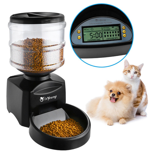 5.5l Tiempo Alimentador De Mascotas Automático Programable P