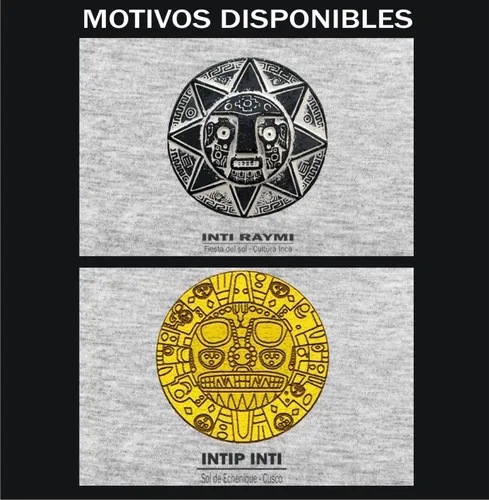 Remera Inca Hoja Coca, Chasqui, Inti, Ekeko, Tumi S Al Xxl