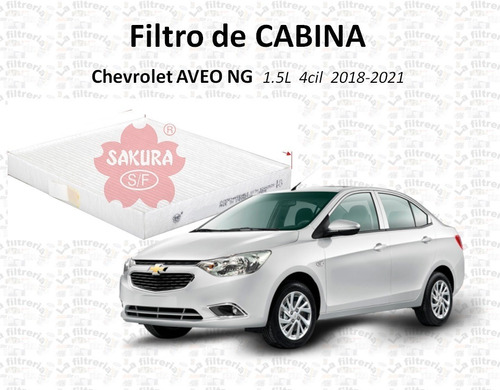 Chevrolet Aveo 1.5l 2018-2021 - Filtro De Cabina